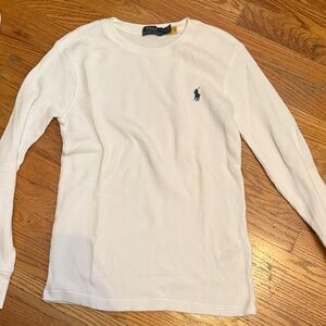 Polo by Ralph Lauren White Long Sleeve Tee
